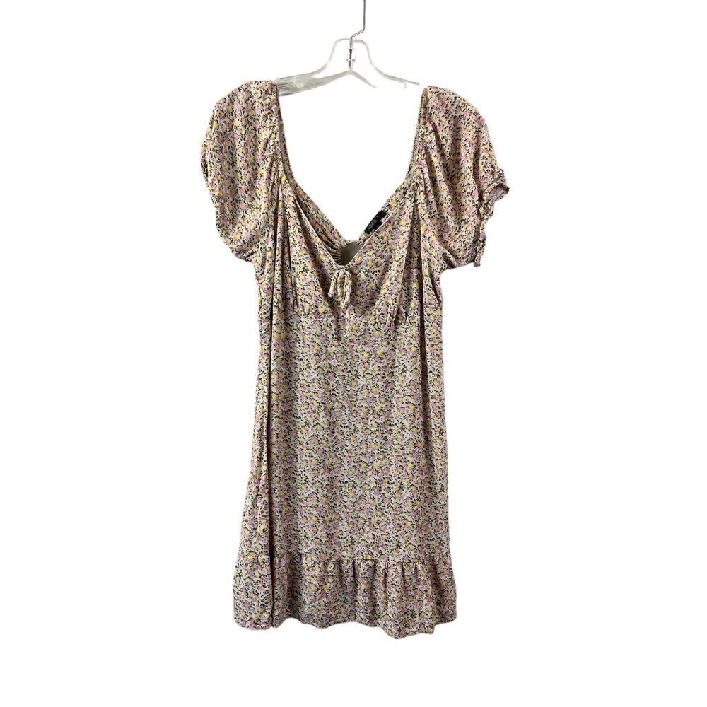 Wild Fable Women's Floral Short Cold Shoulder Dress